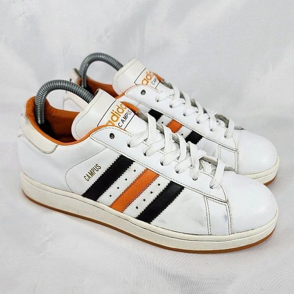 Adidas The Campus 2 Shoes White Orange 465553 Og 2006 Rare Classic Men's Size 7 - Picture 1 of 8
